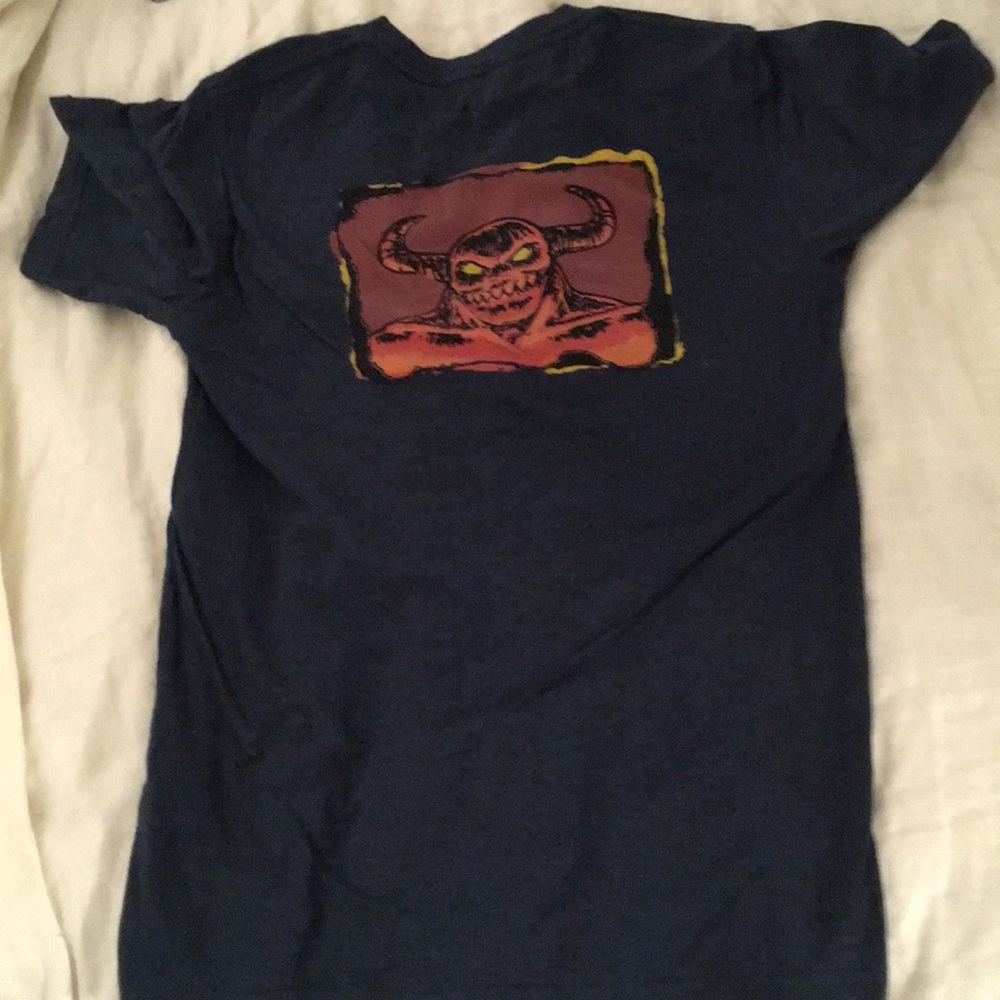 Blue toy machine shirt